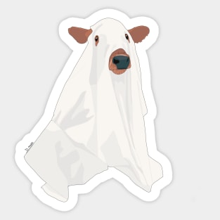 Ghost Cow Sticker